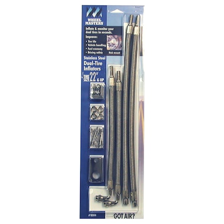 Wheelmaster Wheel Masters 8001 Am4 Stainless Steel Hub Mount - 4 Hose Kit For 16 19 5 Wheels - View #3